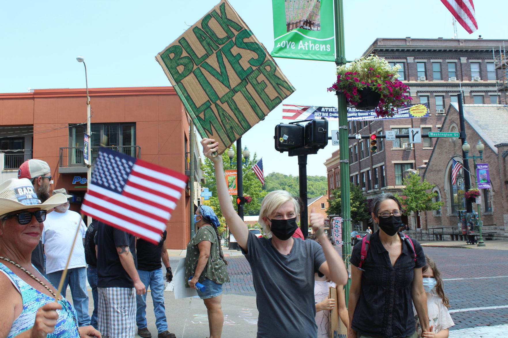 "Defend the Police" and "Defend Our Community" rallies take to Court Street